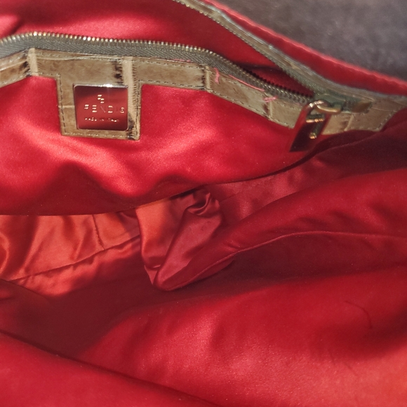 Rare Vintage Fendi One of a Kind Brown Beaded Embroidered Bird Canvas Bag Tote. - Picture 11 of 16